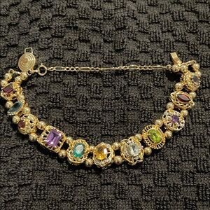 Elegant Multicolor Gemstone Bracelet